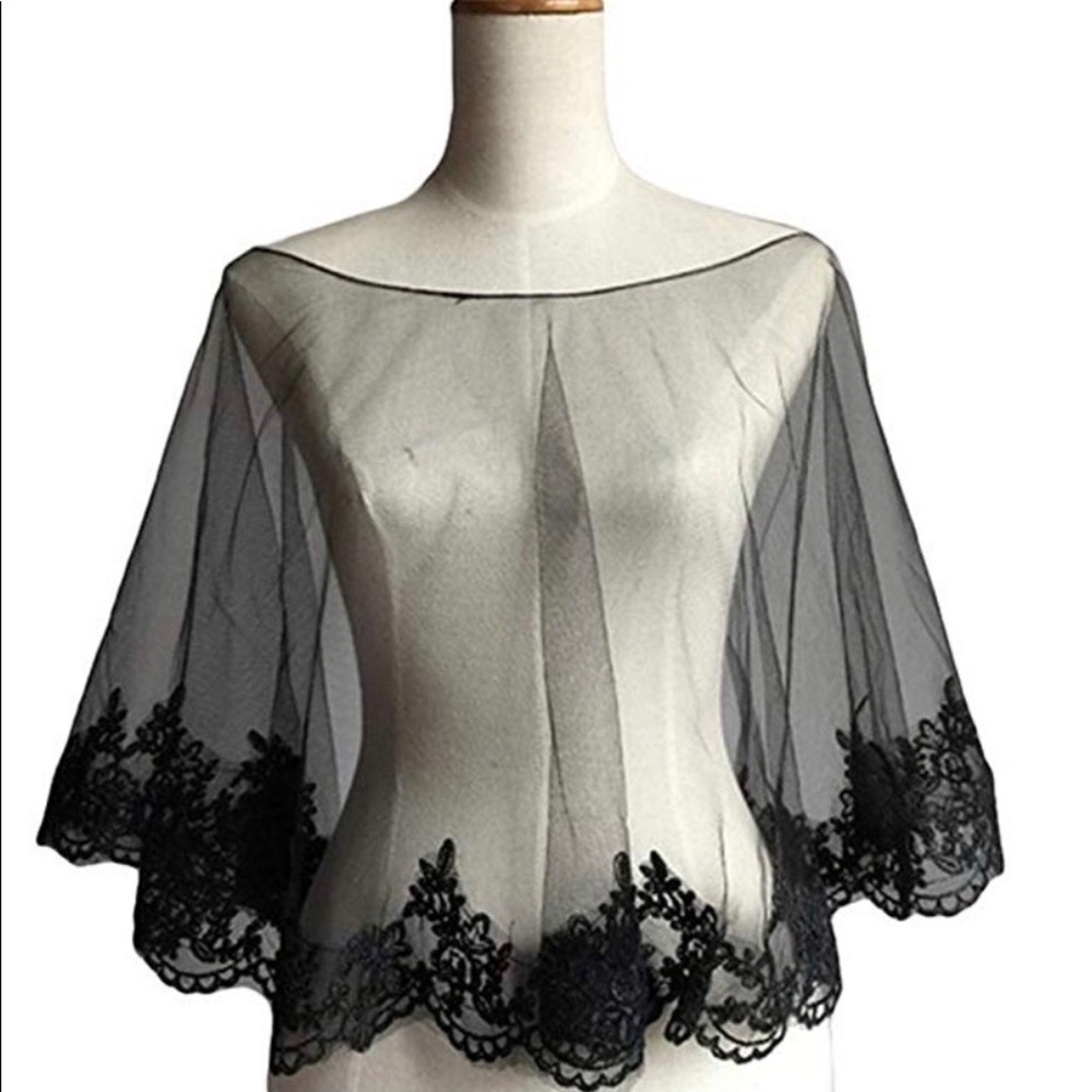 Women's Cape Evening Wrap Shoulder Covers Lace